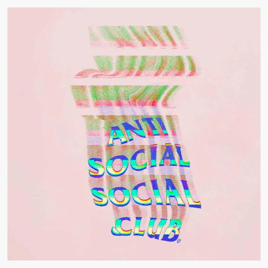 Anti Social Social Club Channel 747 Hoodie Pink - Image 2