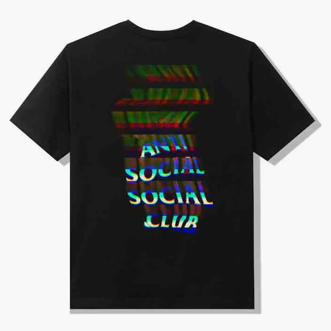 Anti Social Social Club Channel 747 Tee Black