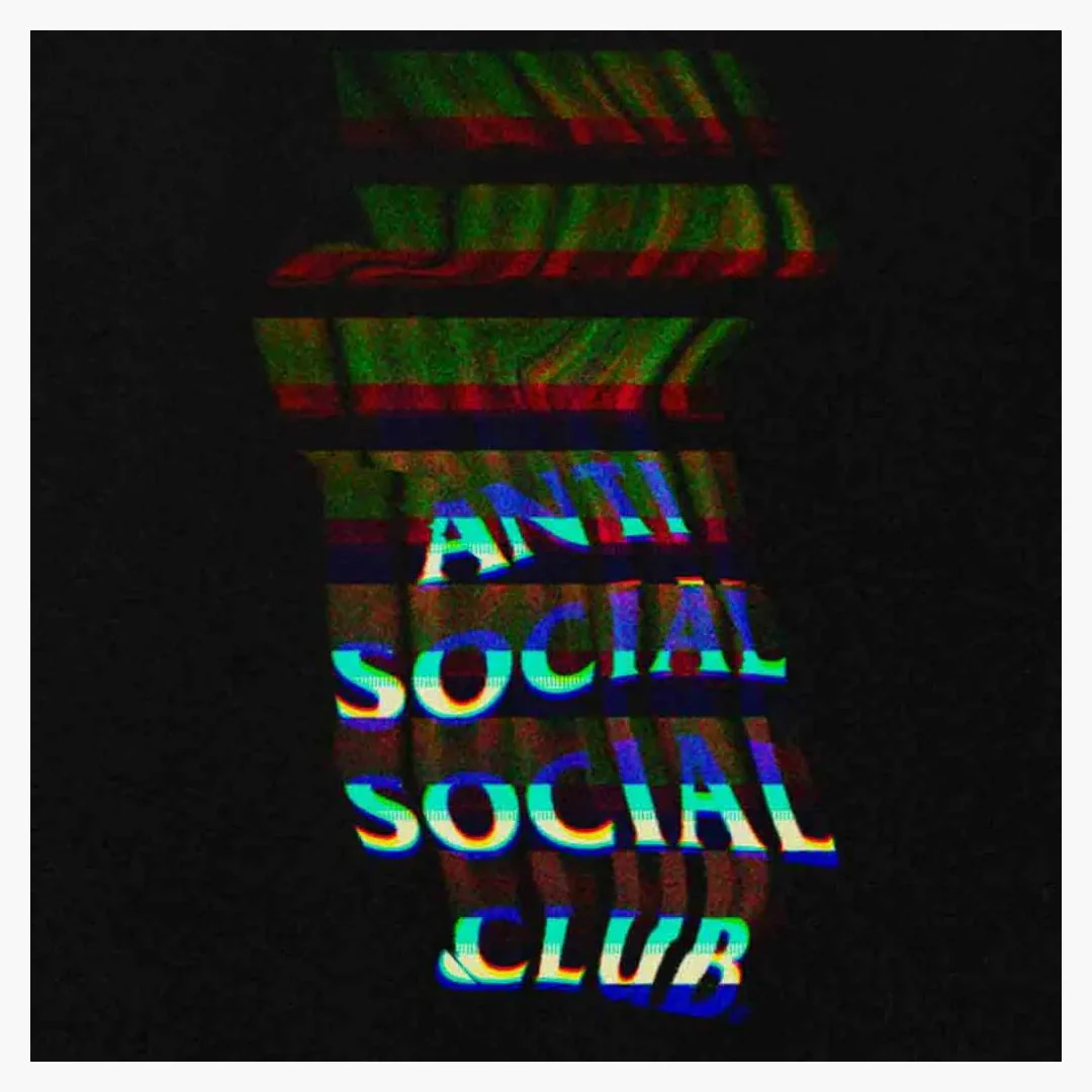 Anti Social Social Club Channel 747 Tee Black - Image 2