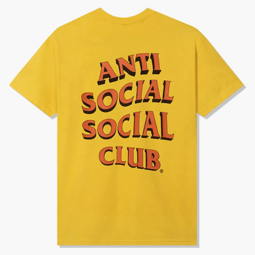 Anti Social Social Club Clamps Daisy Tee Yellow