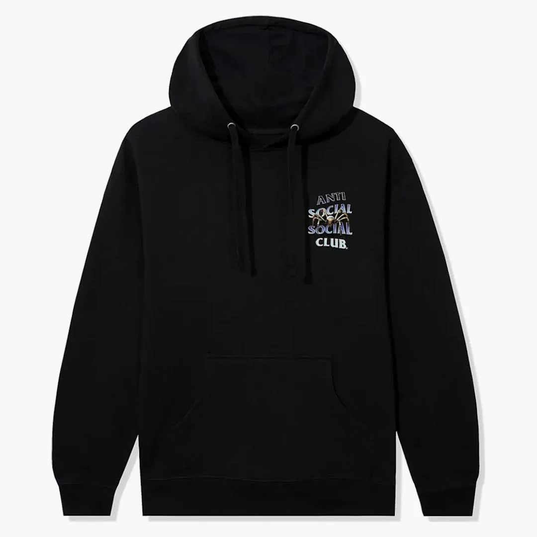 Anti Social Social Club Crawl To Me Heaveyweight Hoodie Black - Image 2