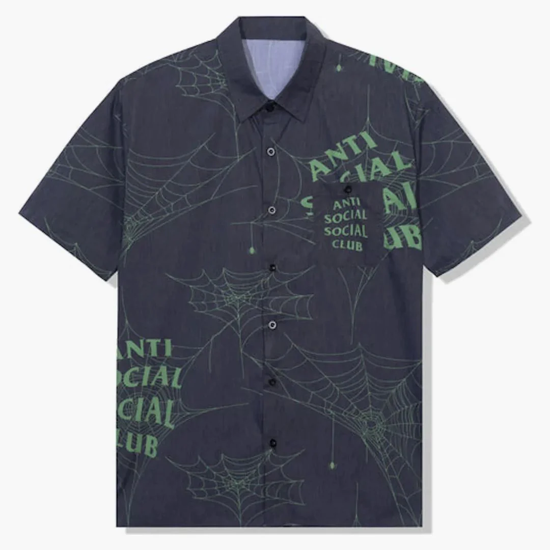 Anti Social Social Club Crawling In The Dark Button Up Black - Image 2