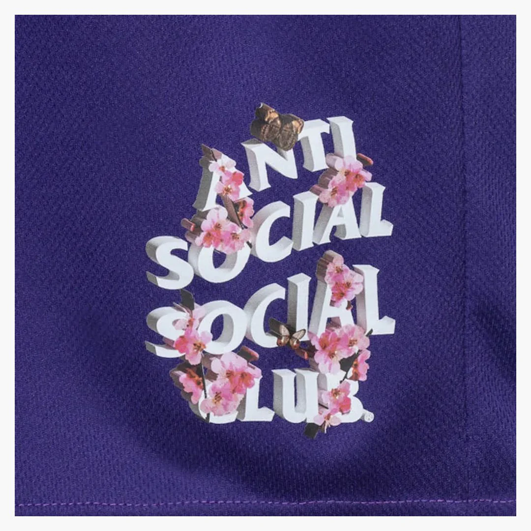 Anti Social Social Club Drama Club Mesh Shorts Purple - Image 2