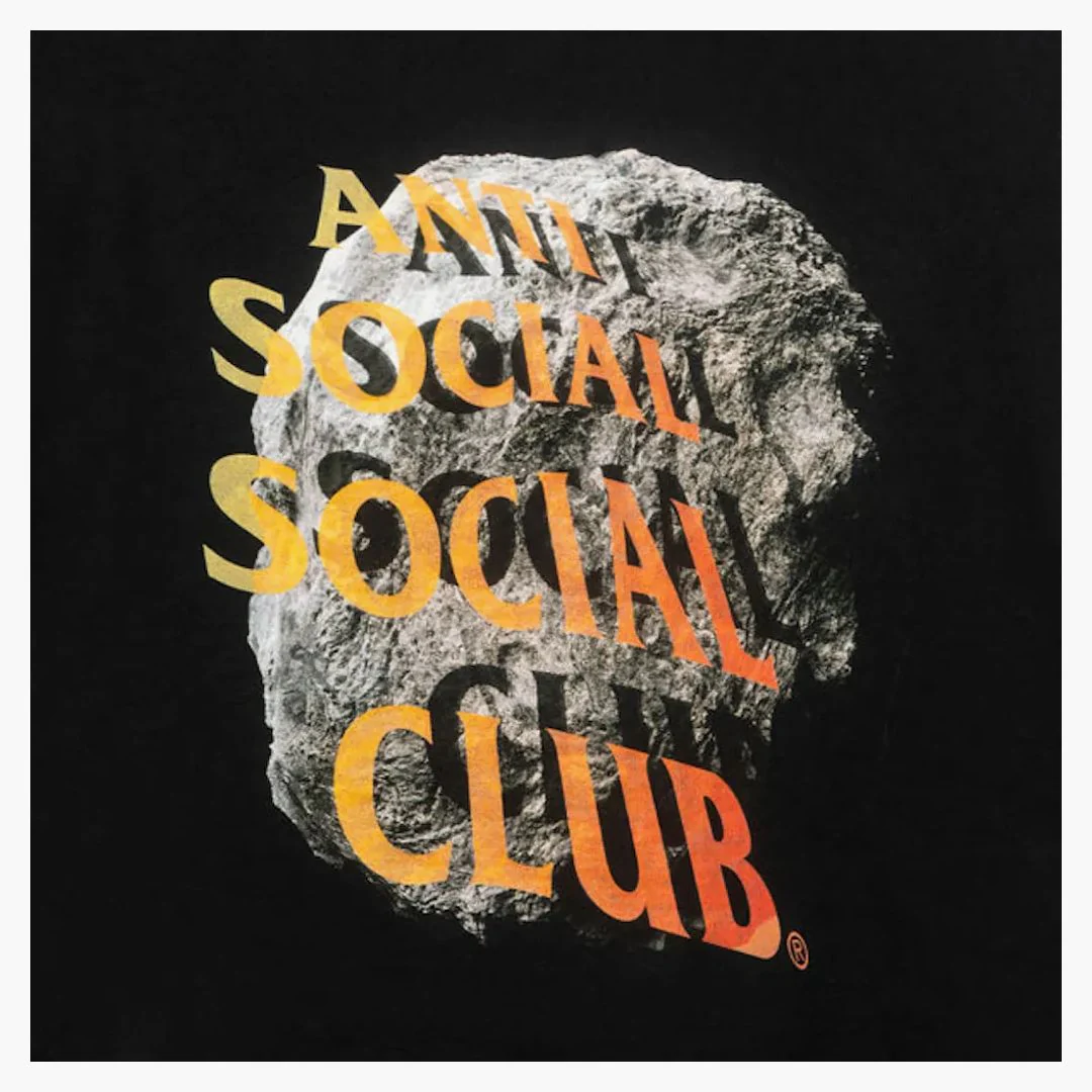 Anti Social Social Club Edge Of The World Hoodie Black - Image 2