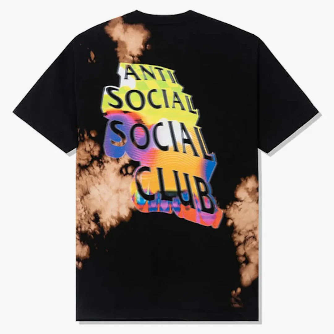 Anti Social Social Club Entheogen Tie Dye Tee Black - Image 2