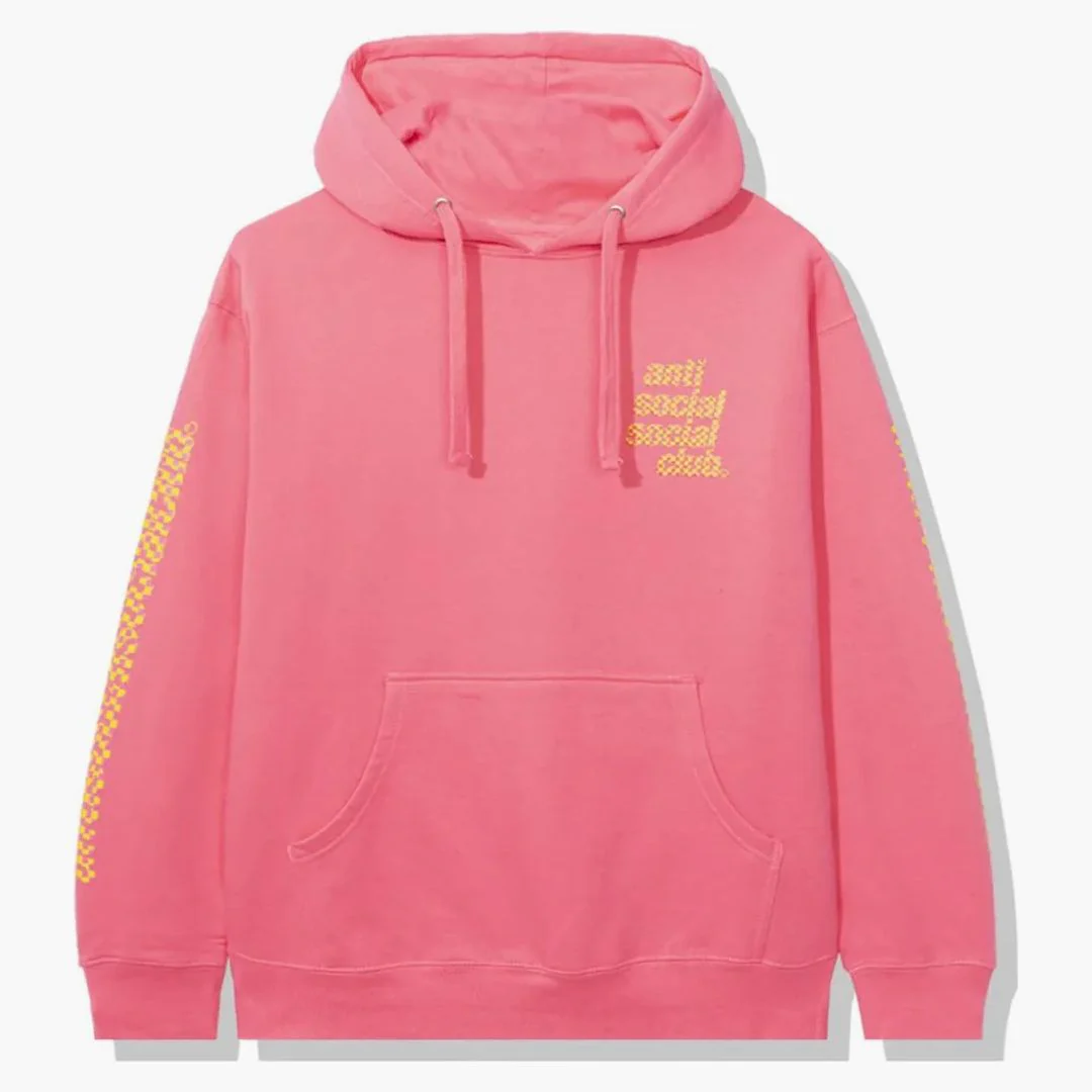 Anti Social Social Club Food Court Hoodie Pink - Image 2