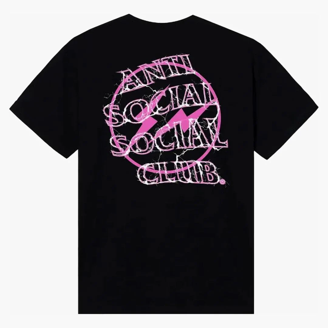 Anti Social Social Club Fragment Bolt Tee Black/pink