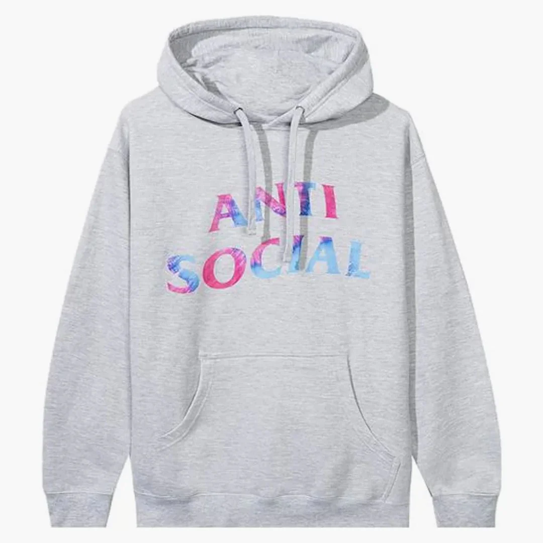 Anti Social Social Club Funky Forest Hoodie Grey - Image 2