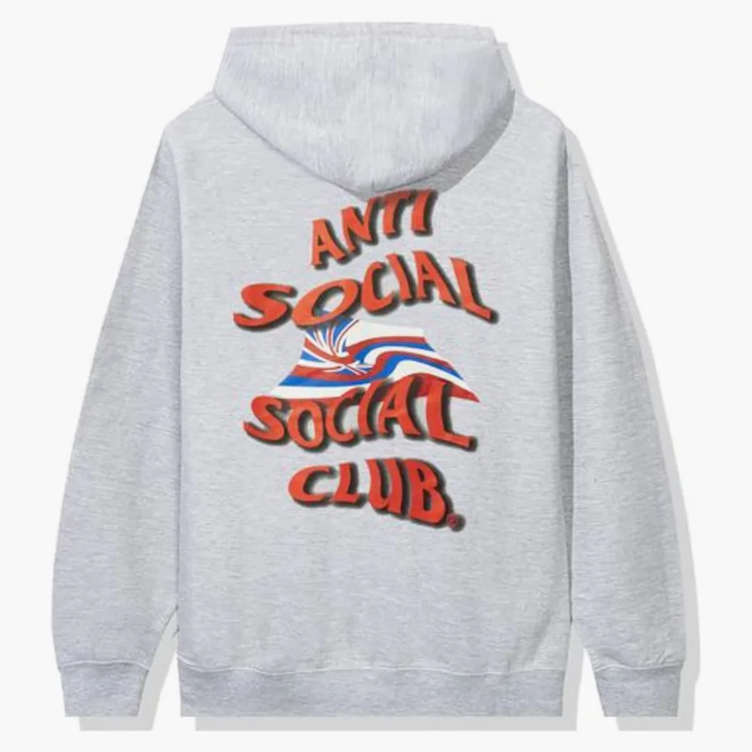 Anti Social Social Club Hawaii Hoodie Grey - Image 2