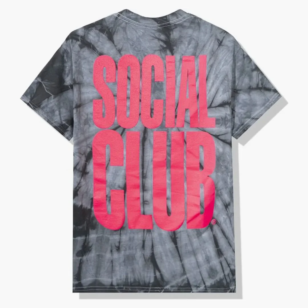 Anti Social Social Club Heatwave Tee Black Tie Dye - Image 2