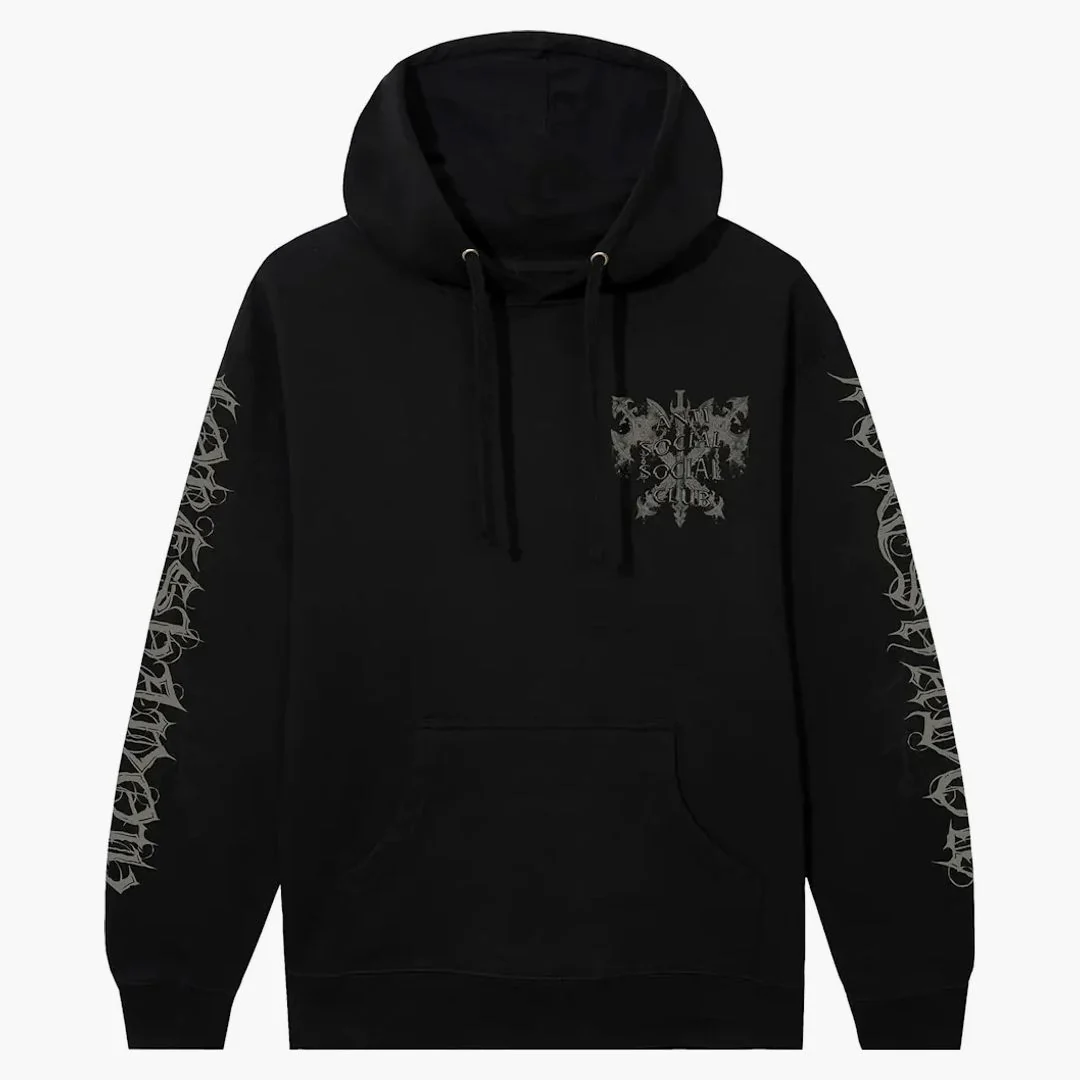 Anti Social Social Club I Knew Happiness Hoodie Black - Image 2