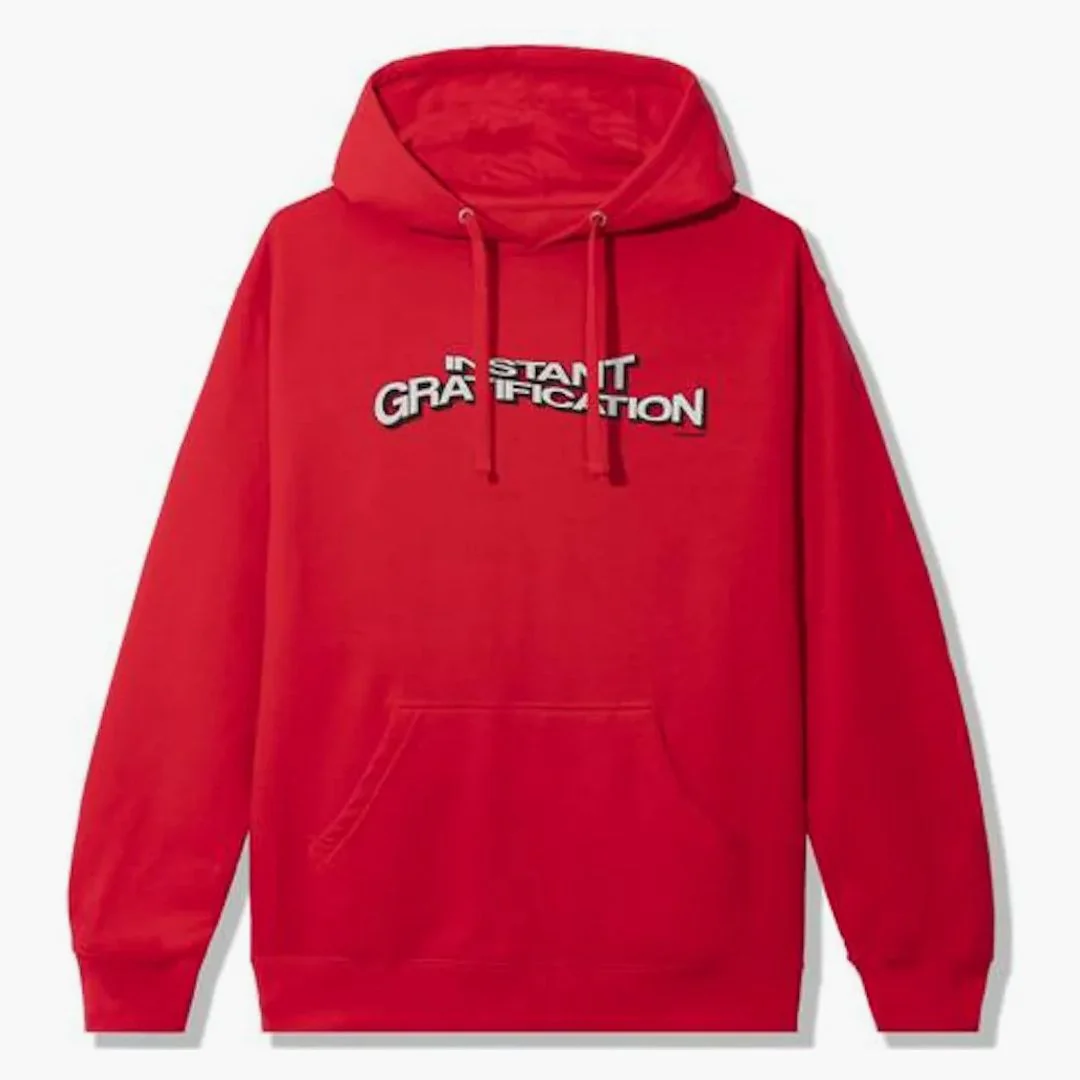 Anti Social Social Club Ig Hoodie Red - Image 2