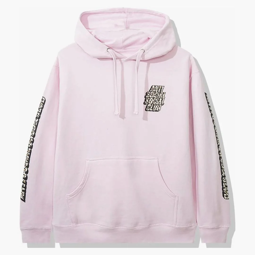 Anti Social Social Club Kitten Hoodie Pink - Image 2
