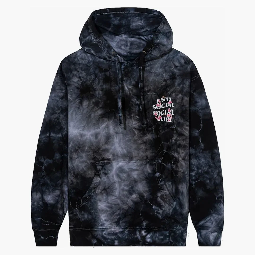 Anti Social Social Club Kkoch Hi-5 Tie Dye Hoodie Black