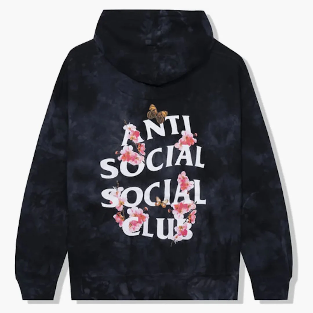 Anti Social Social Club Kkoch Never Dies Hoodie Black Tie Dye