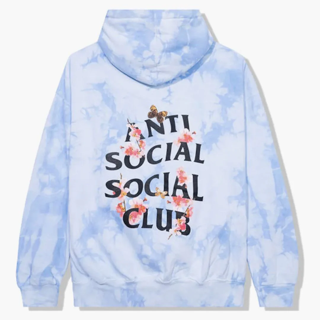 Anti Social Social Club Kkoch Never Dies Hoodie Blue Tie Dye