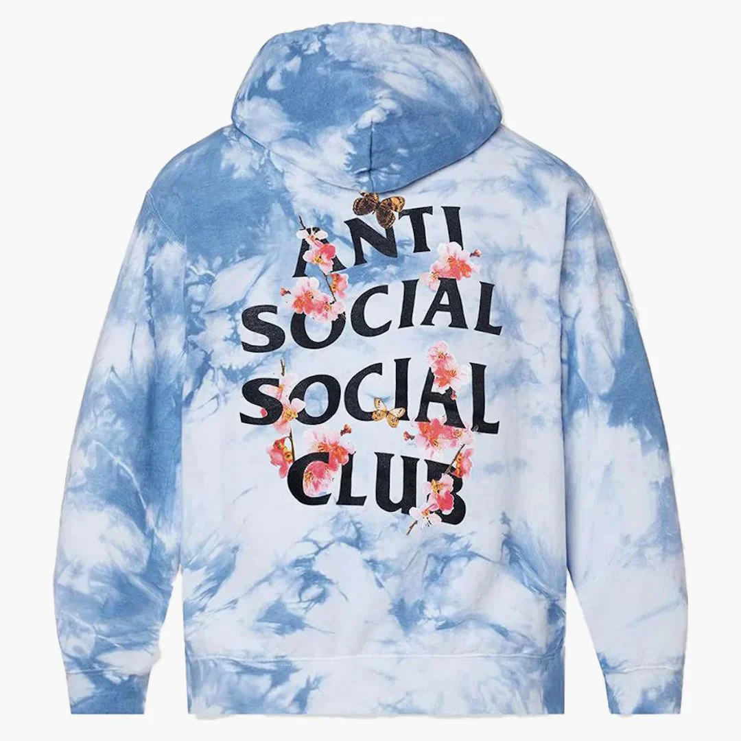 Anti Social Social Club Kkotch F&f Hoodie Crystal Blue