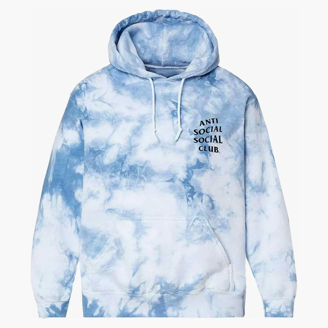 Anti Social Social Club Kkotch F&f Hoodie Crystal Blue - Image 2