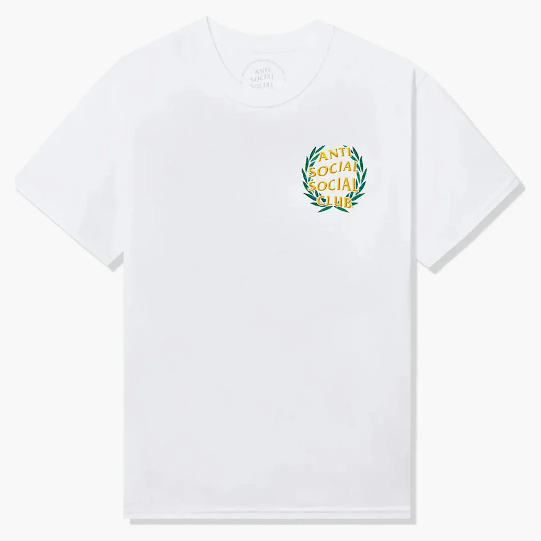 Anti Social Social Club Laurel Logo Flip Tee White - Image 2