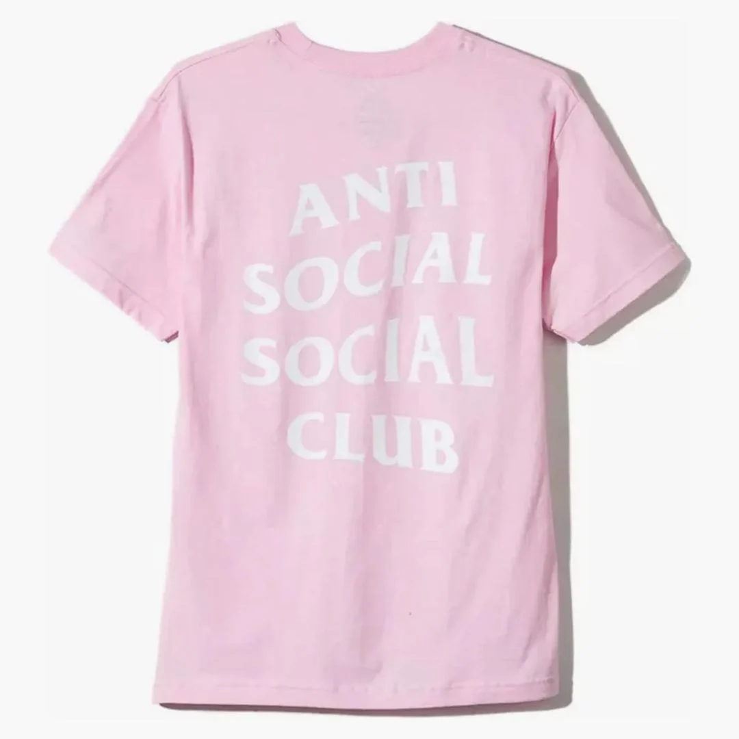 Anti Social Social Club Logo 2 T-shirt Pink - Image 2