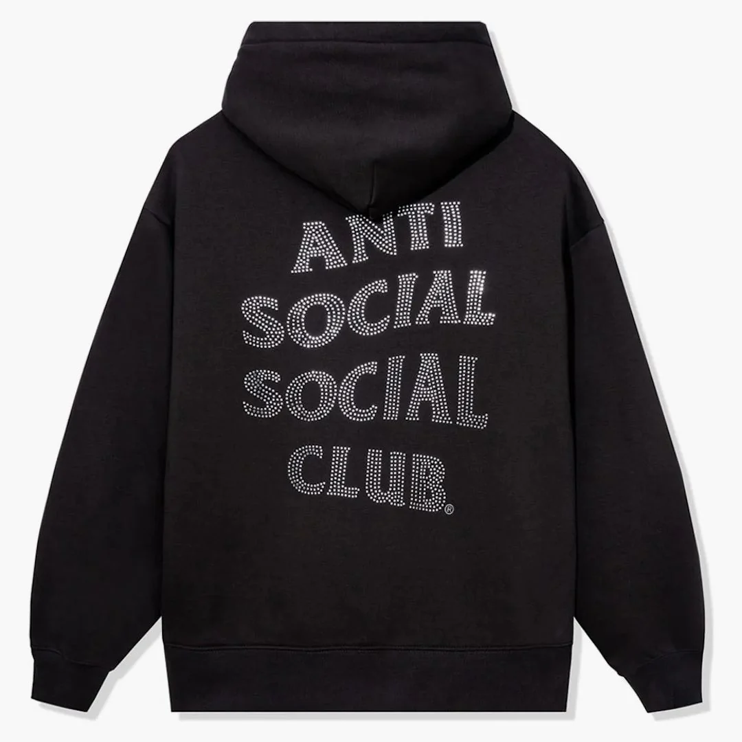 Anti Social Social Club Mind Game Nailhead Premium Heavyweight Hoodie Coal - Image 2