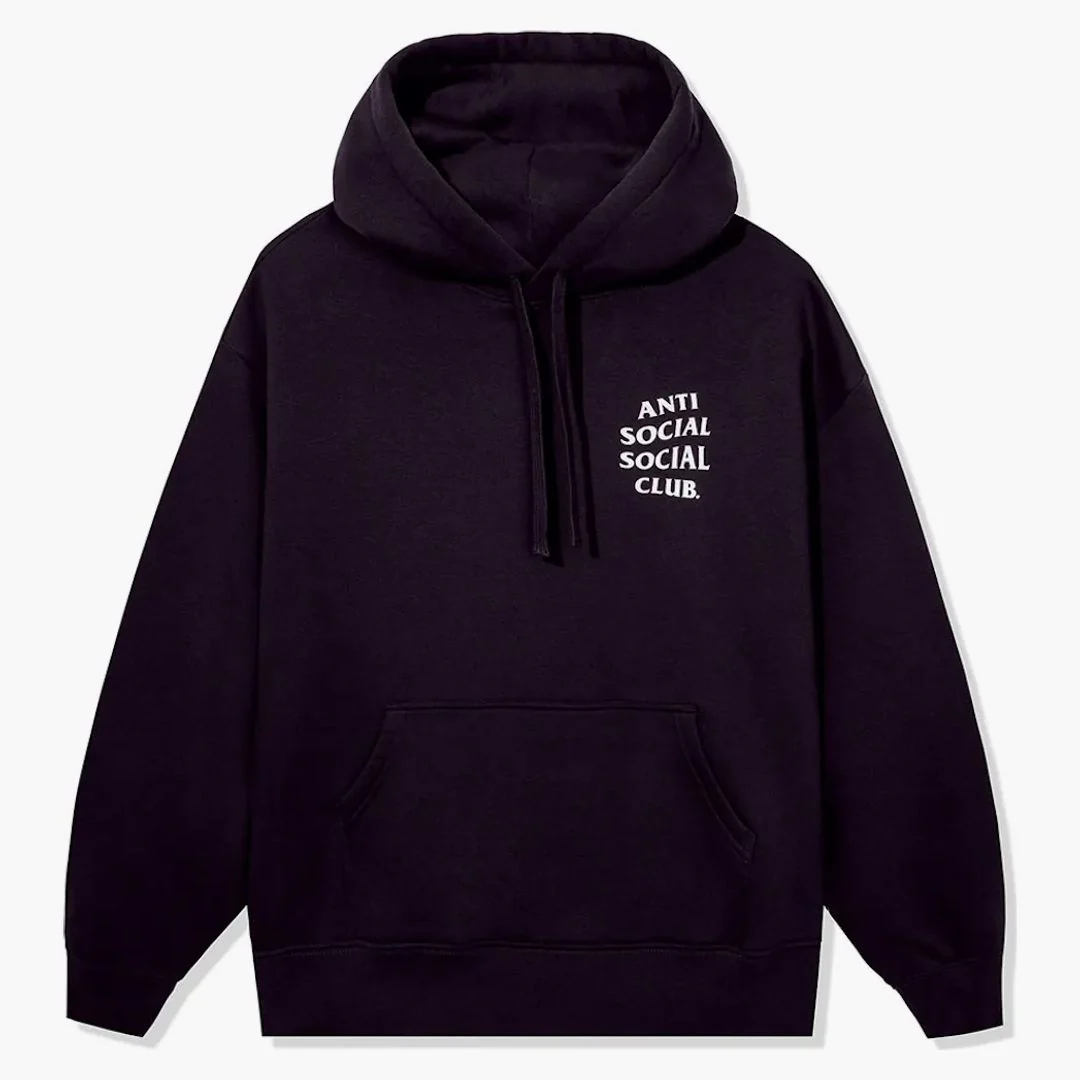 Anti Social Social Club Mind Game Nailhead Premium Heavyweight Hoodie Plum - Image 2