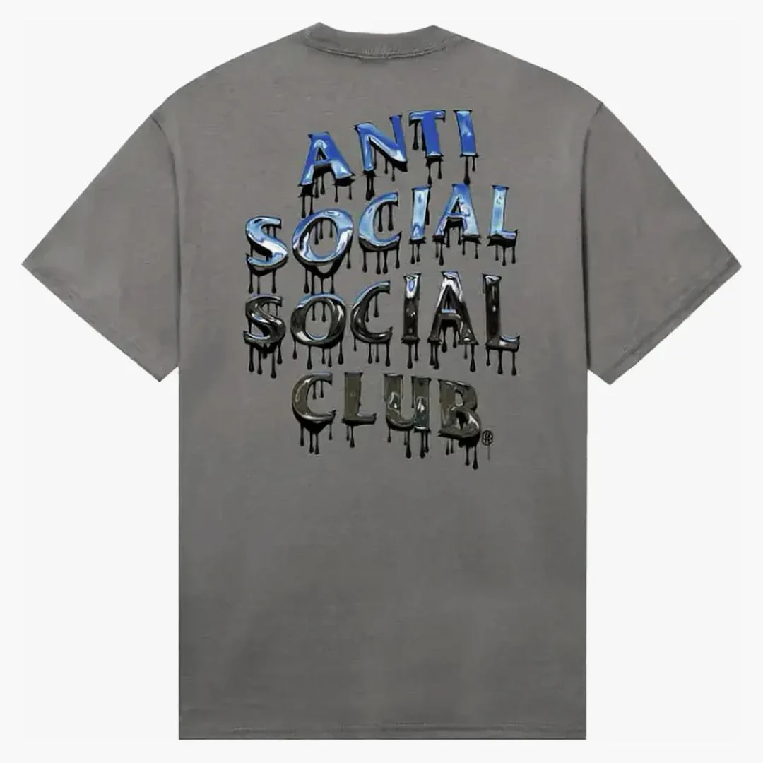 Anti Social Social Club Mind Melt Tee Grey - Image 2