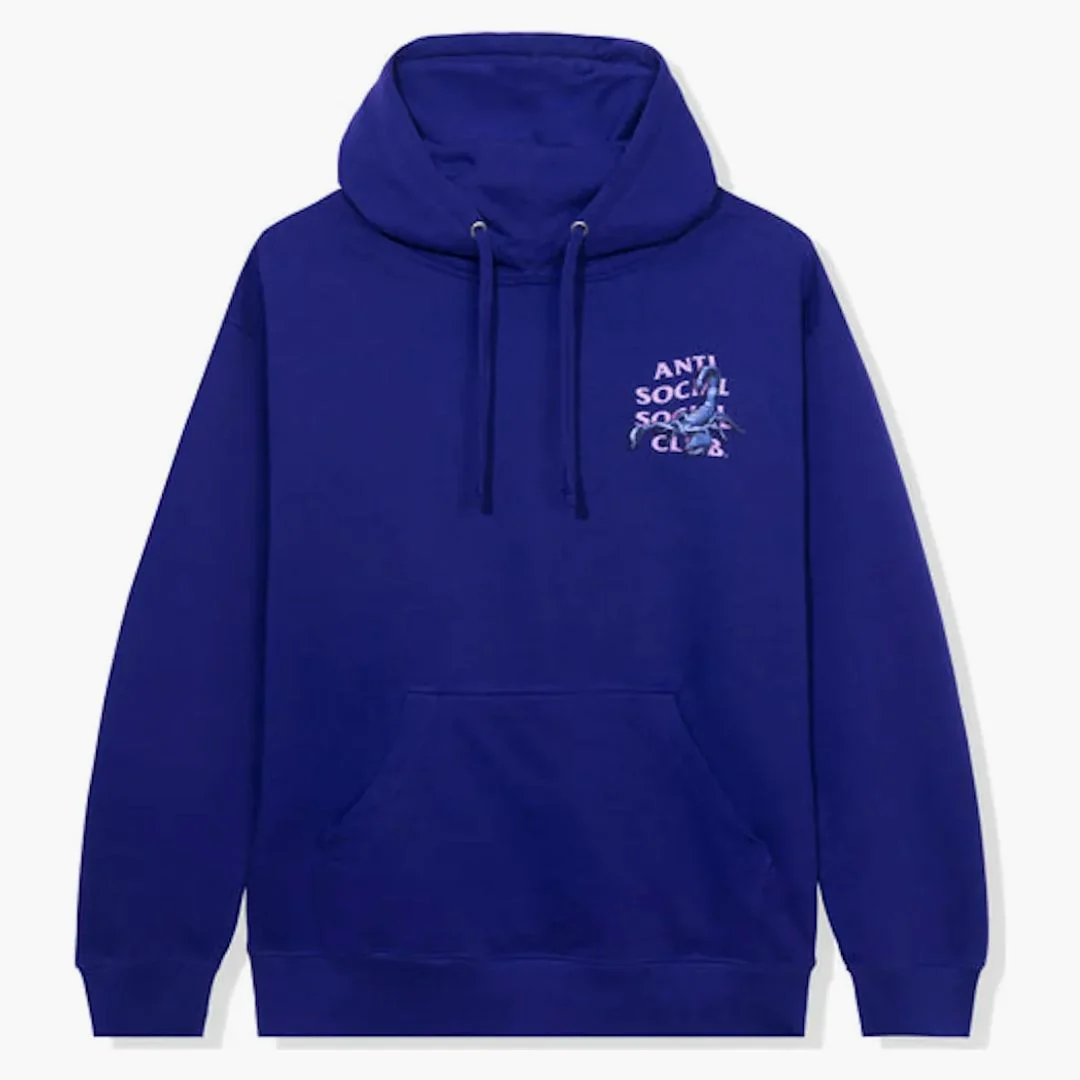 Anti Social Social Club Moodsting Hoodie Purple - Image 2
