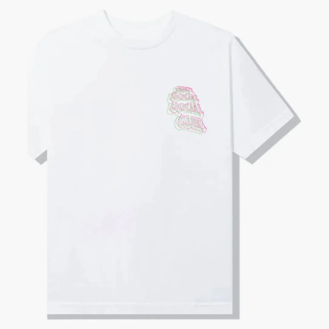 Anti Social Social Club Neon Lights And A Lot Of Rain T-shirt White