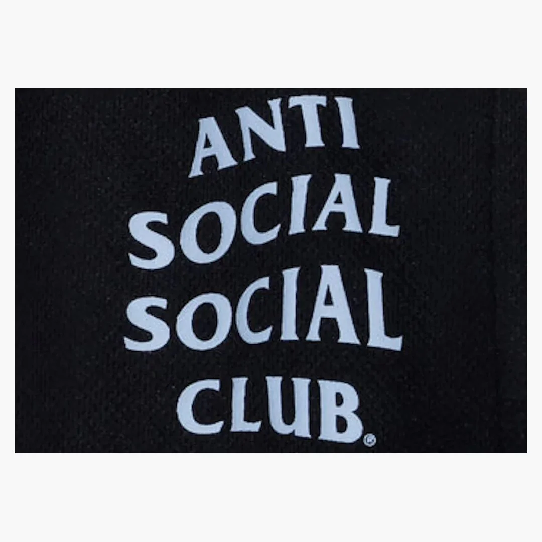 Anti Social Social Club Never Made The Team Mesh Shorts Black - Image 2