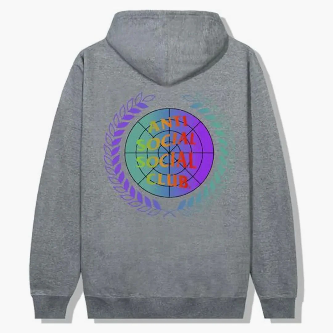 Anti Social Social Club New World Boredom Hoodie Gunmetal Heather - Image 2