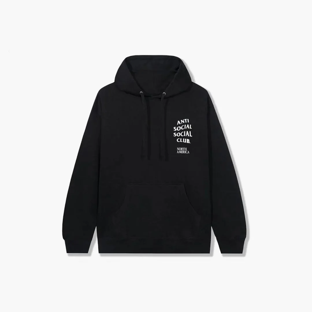 Anti Social Social Club North America Hoodie Black - Image 2