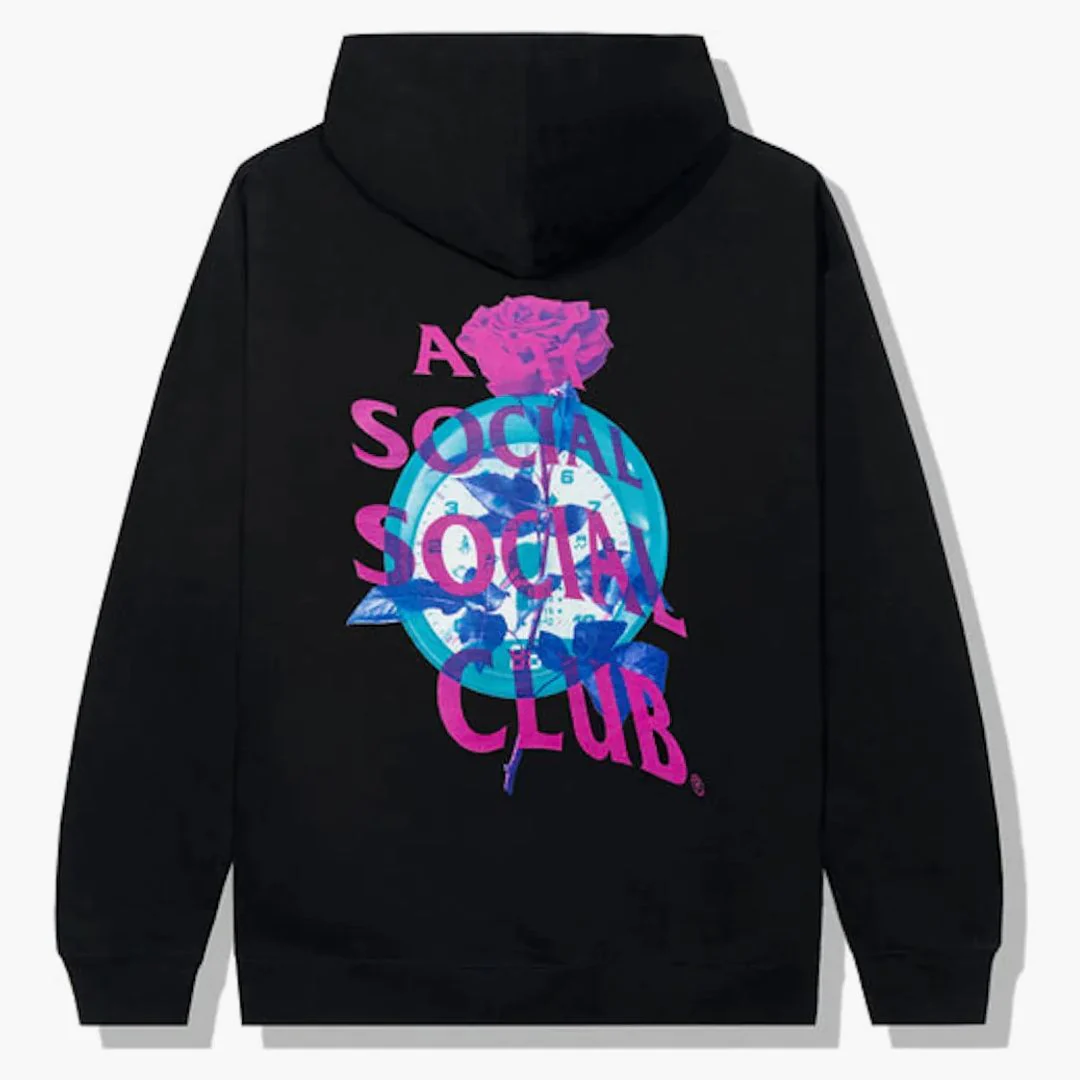 Anti Social Social Club Out Of Time Hoodie Black