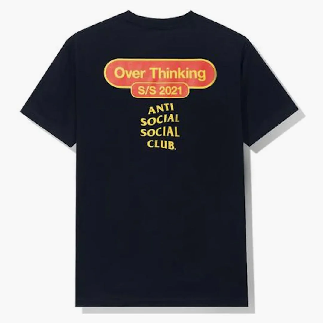 Anti Social Social Club Over Thinking 21 Tee Navy