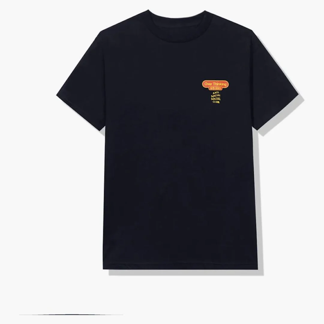 Anti Social Social Club Over Thinking 21 Tee Navy - Image 2