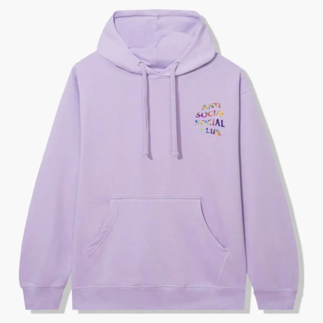 Anti Social Social Club Pedals On The Floor Hoodie Lavendar