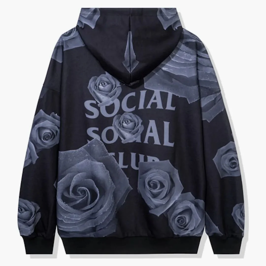 Anti Social Social Club Petal To The Floor Hoodie Black - Image 2