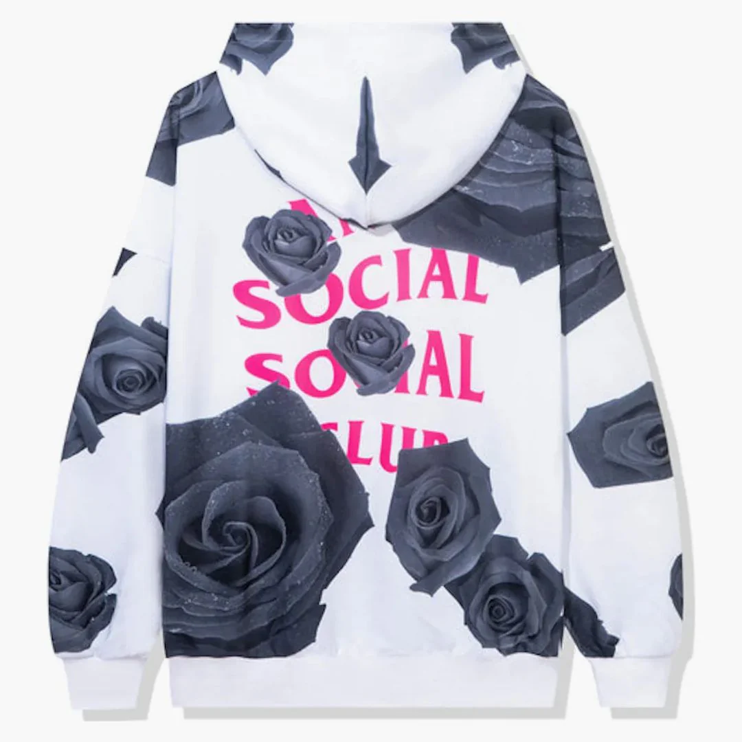 Anti Social Social Club Petal To The Floor Hoodie White