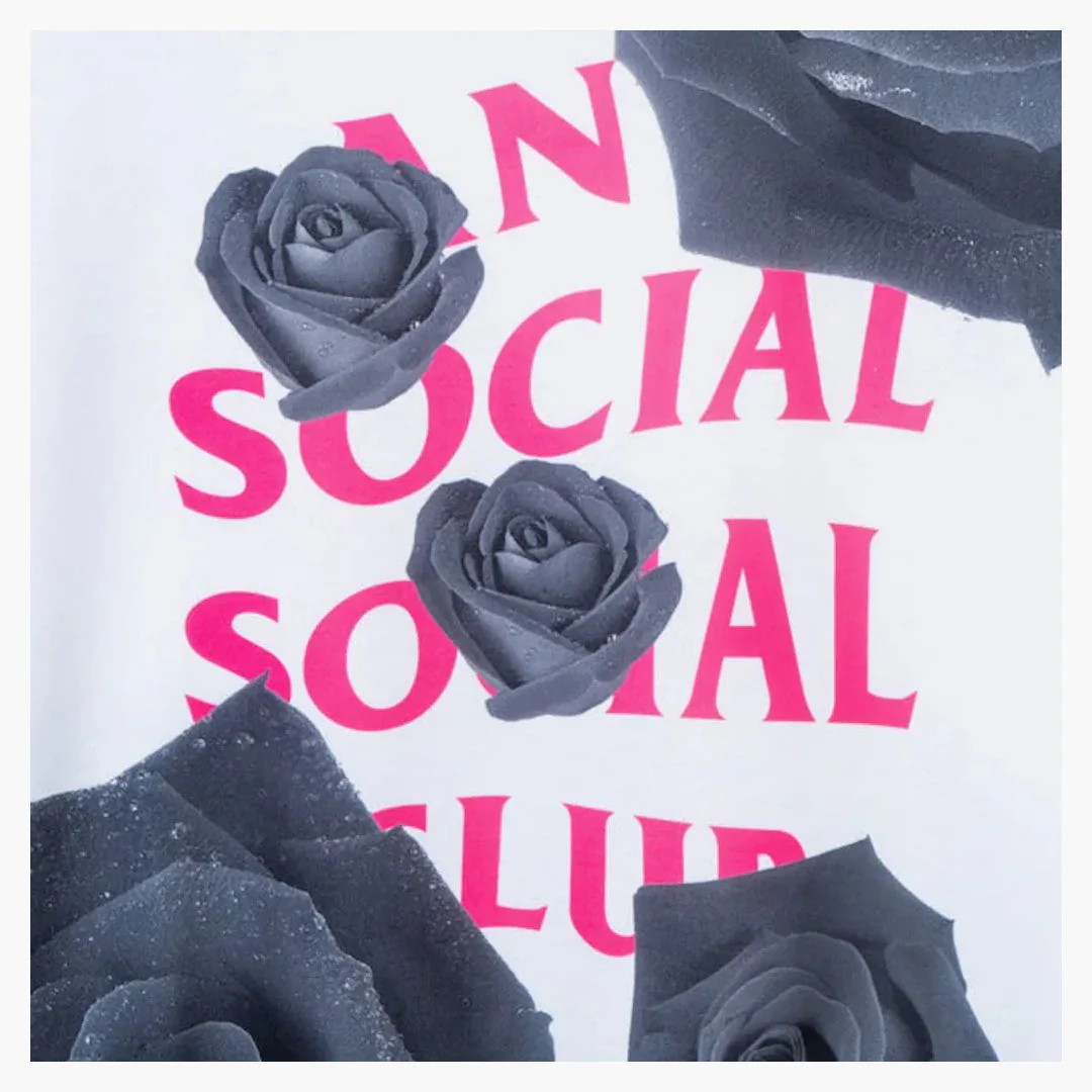 Anti Social Social Club Petal To The Floor Hoodie White - Image 2