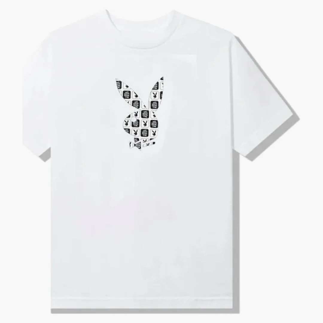 Anti Social Social Club Playboy Checkered T-shirt White