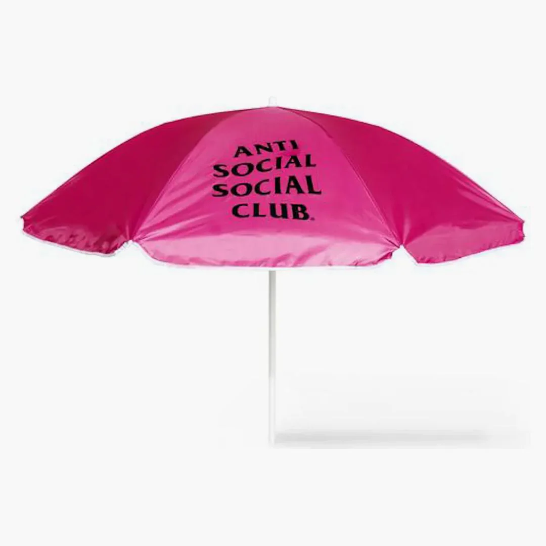 Anti Social Social Club Shaded Me Beach Umbrella Pink