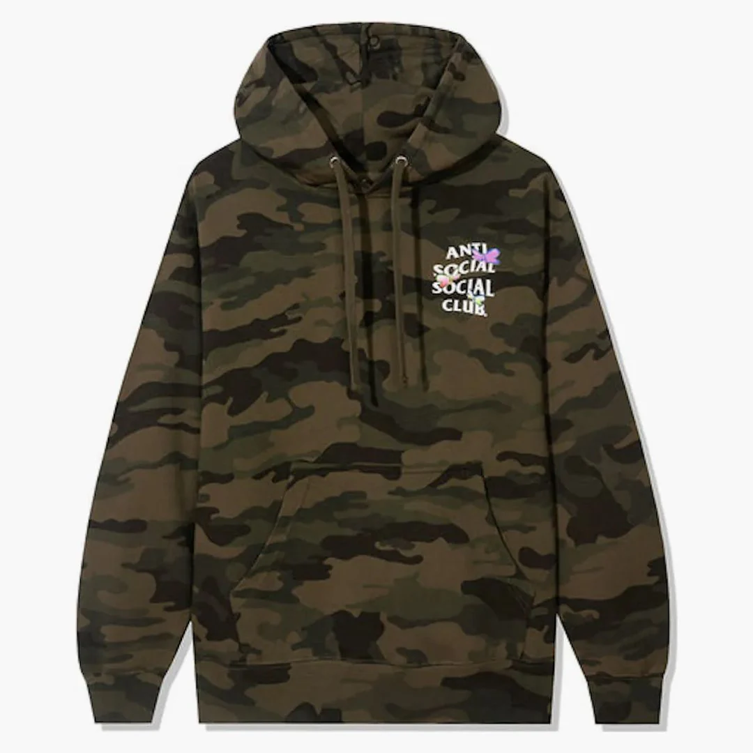 Anti Social Social Club Shell Shock Hoodie Forest Camo - Image 2
