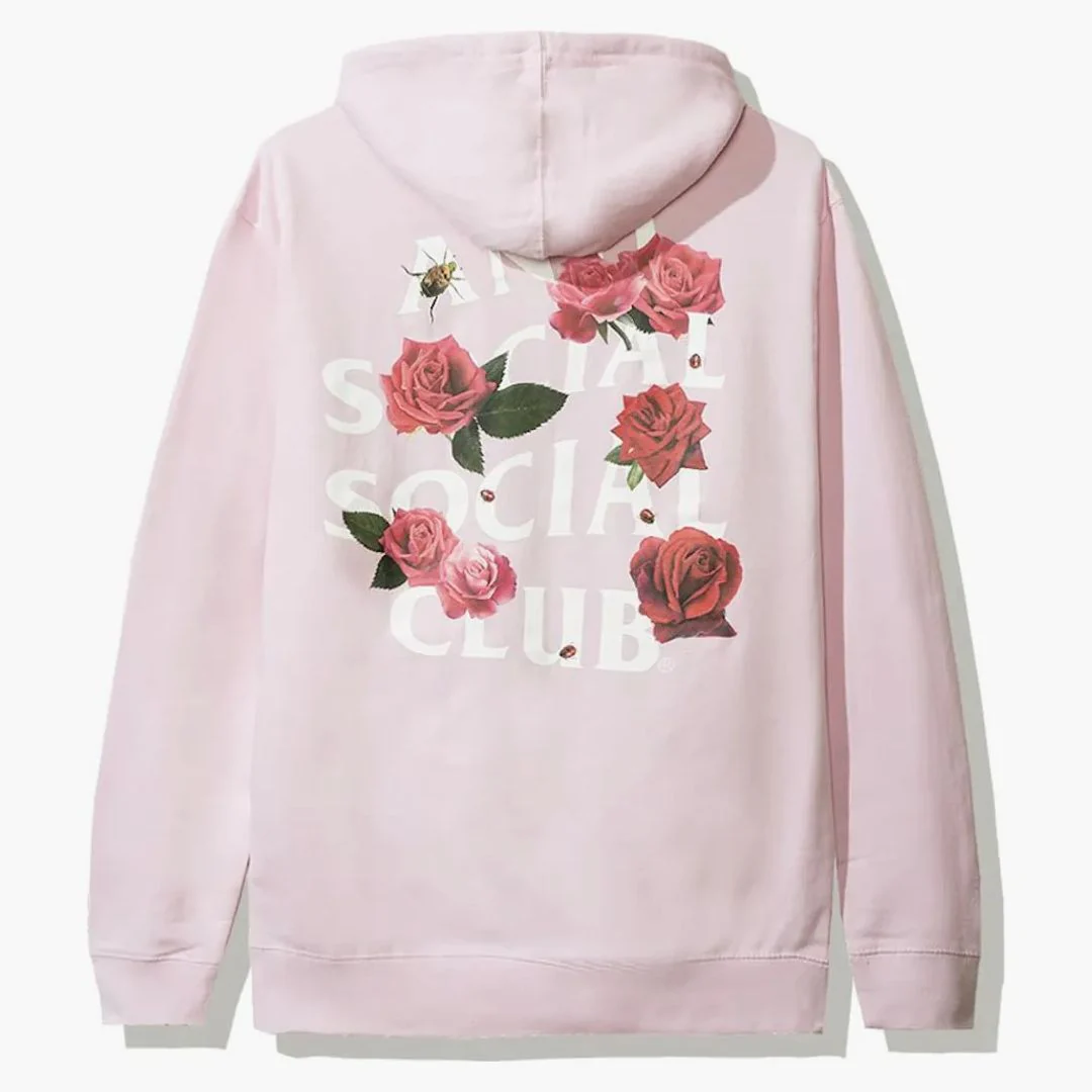 Anti Social Social Club Smells Bad Hoodie (fw19) Pink - Image 2