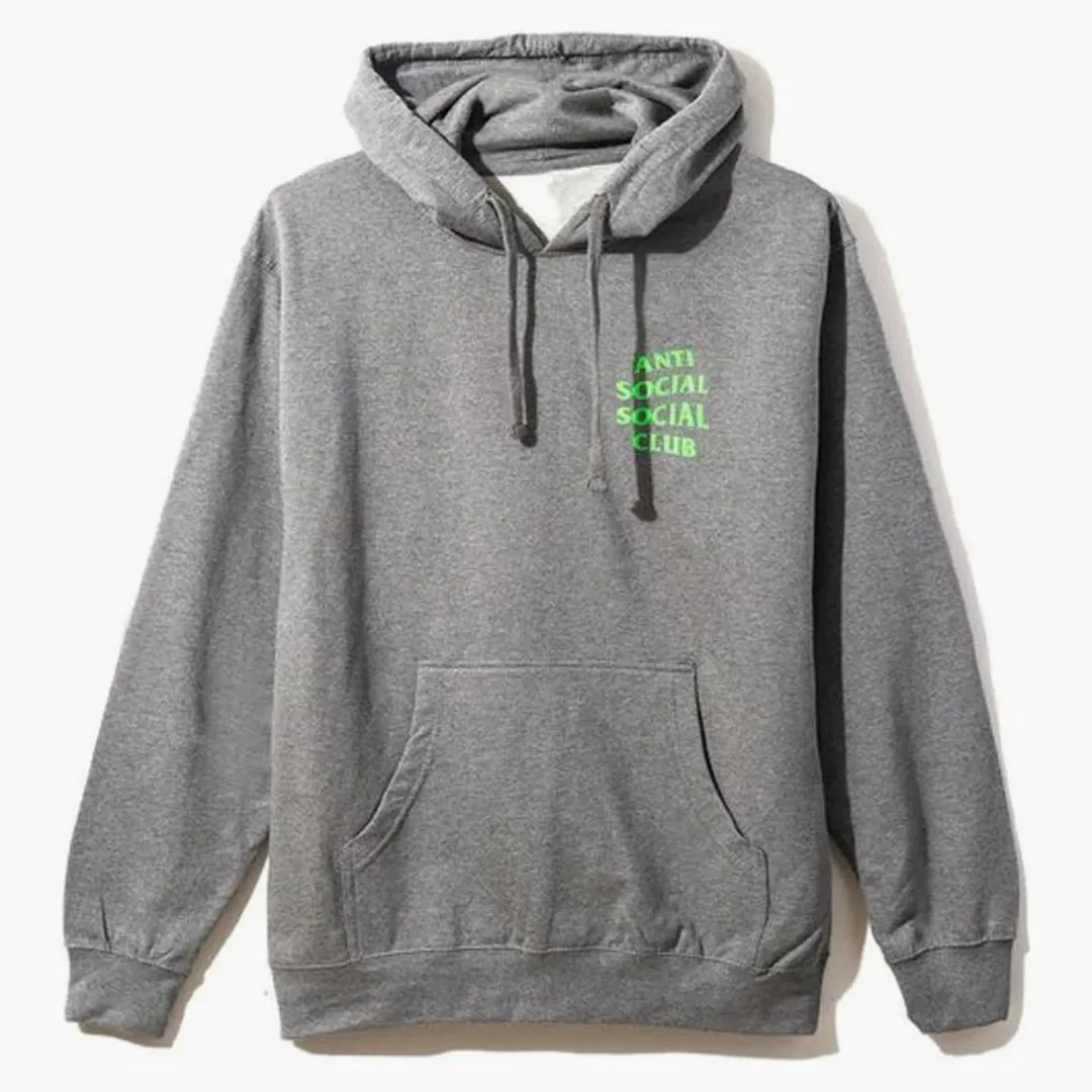 Anti Social Social Club Solid Snake Hoodie Grey