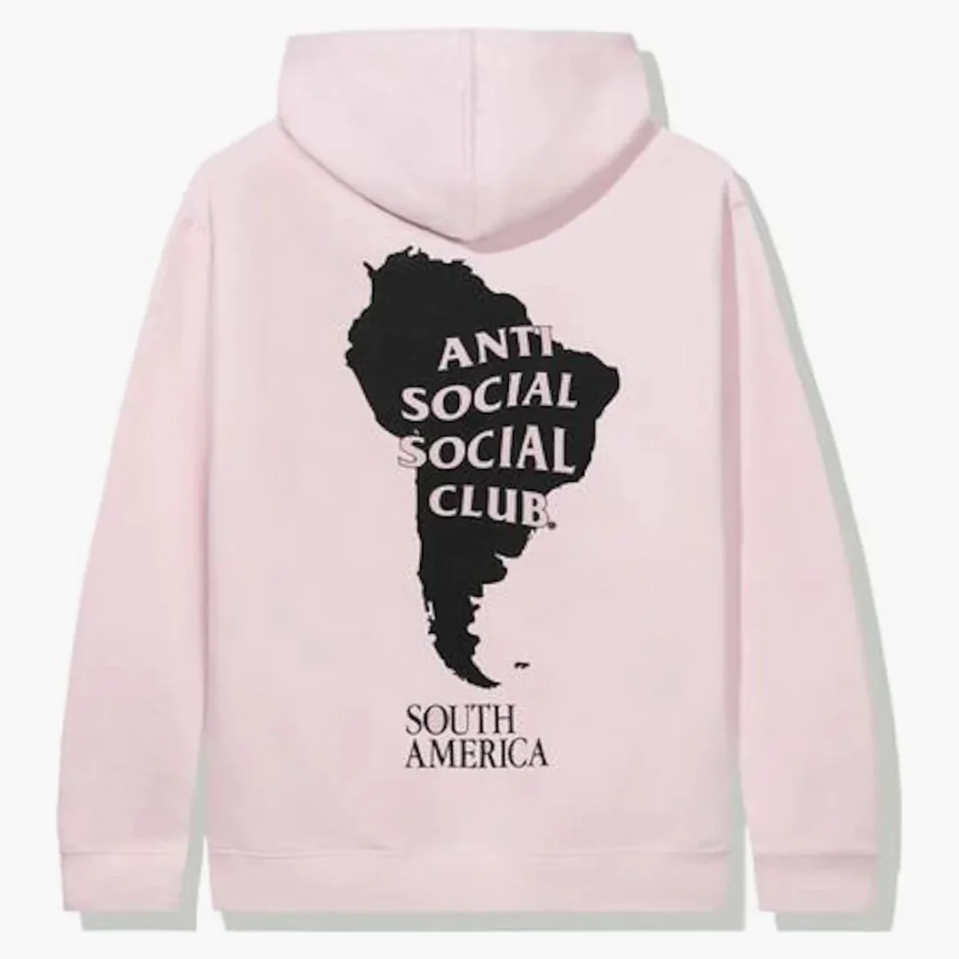 Anti Social Social Club South America Hoodie Pink