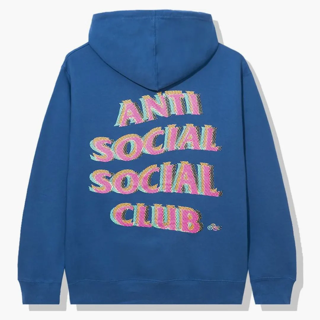 Anti Social Social Club Stir Crazy Hoodie Blue - Image 2