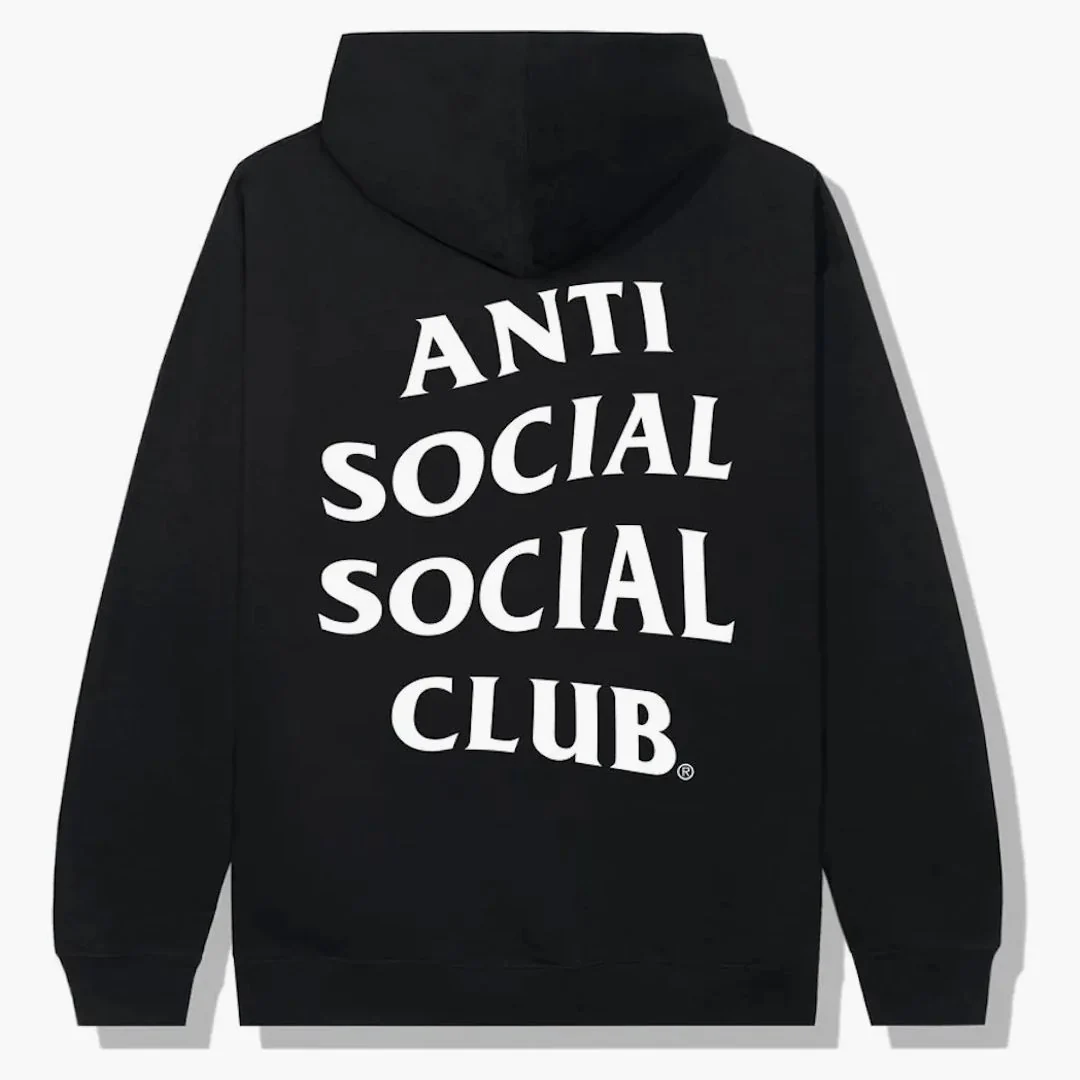 Anti Social Social Club Straight To Voicemail Hoodie Black - Image 2