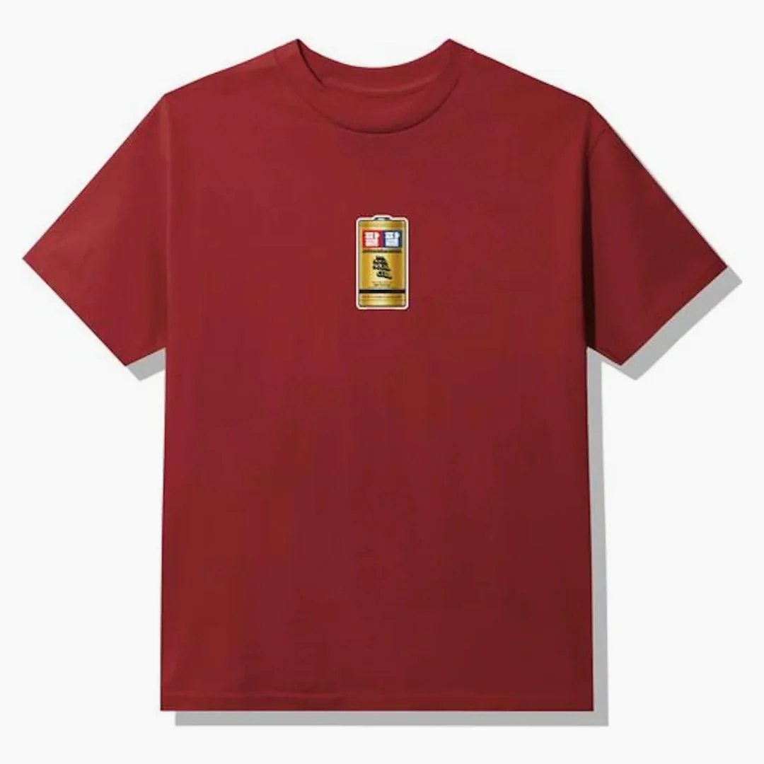 Anti Social Social Club Straight To Voicemail T-shirt Maroon