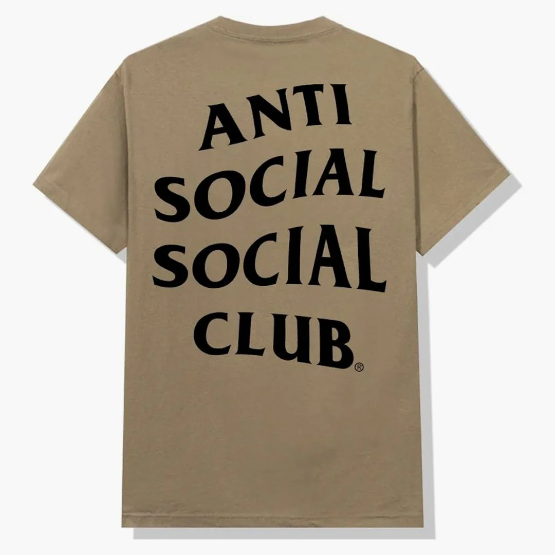 Anti Social Social Club Straight To Voicemail T-shirt Sand - Image 2
