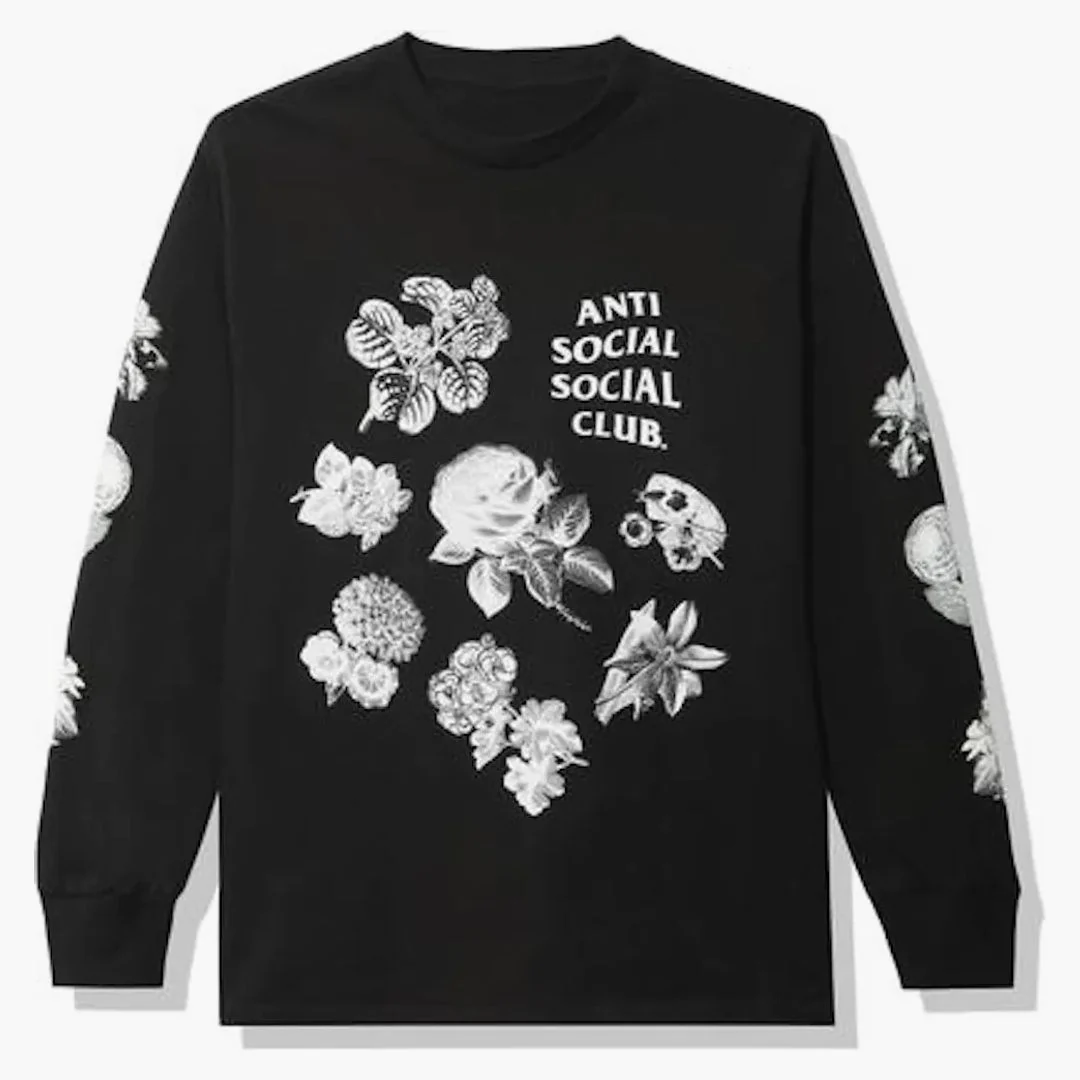 Anti Social Social Club Strange Arrangements Longsleeve Tee Black - Image 2